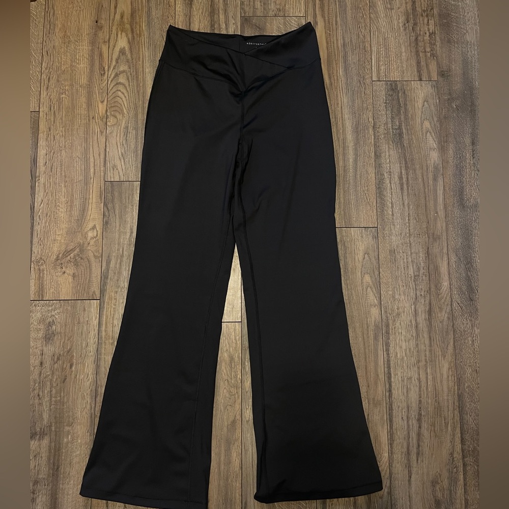 Aeropostale Black Flared Leggings